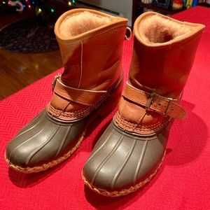 L.L. Bean boots, 7” Shearling lined Lounger